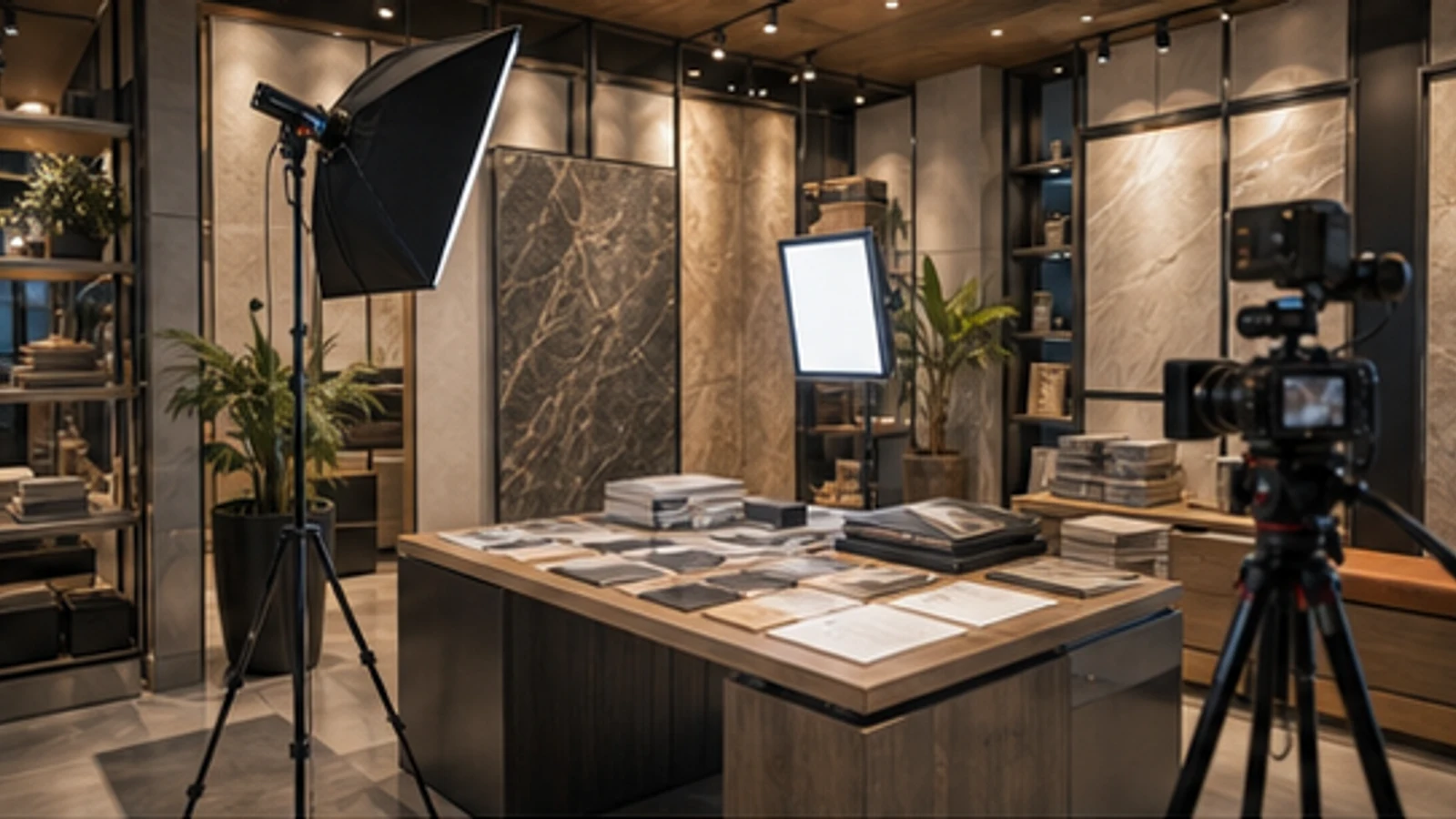 Showroom com estúdio de conteúdo vende antes da visita