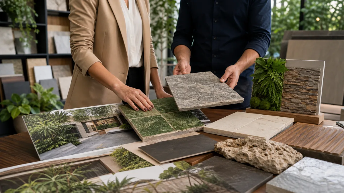 Textura, verde e pedra só vendem com prova de aplicação